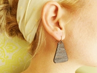 evie s Paperclip and String Earrings